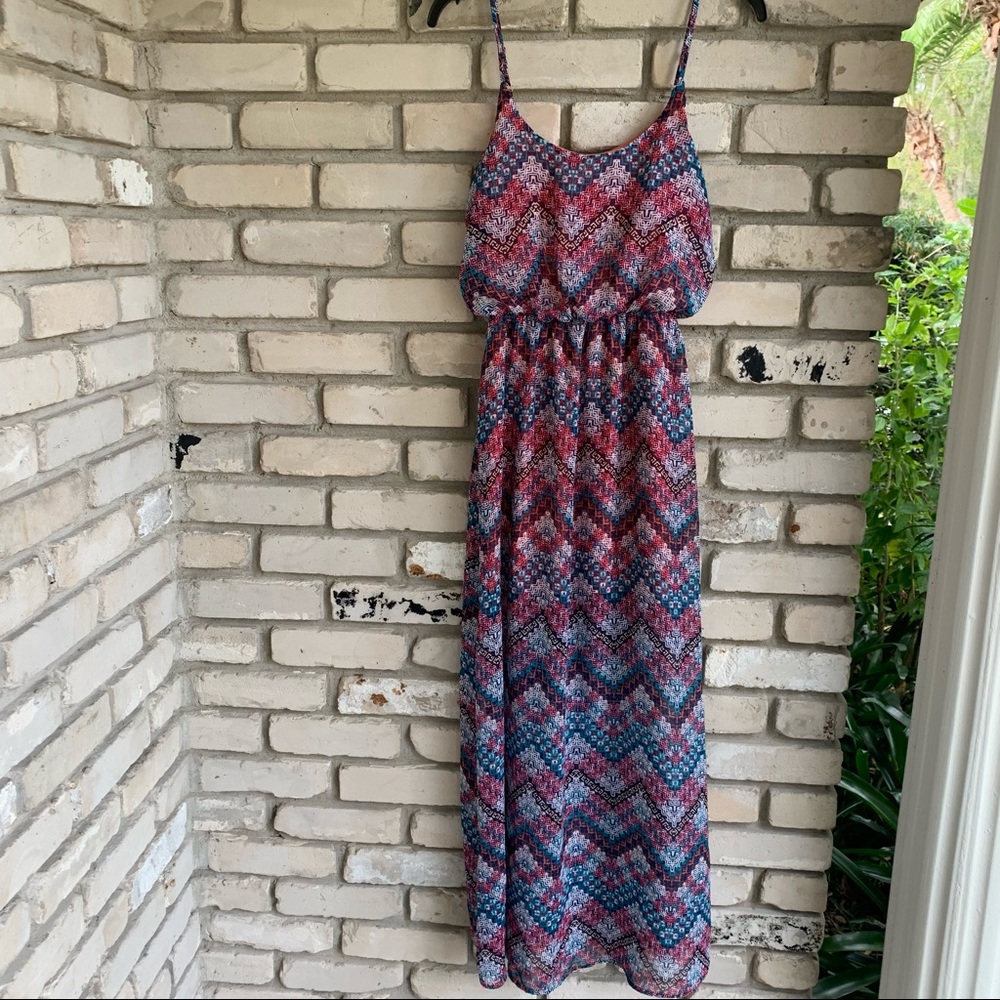 Belle du jour maxi dress with spaghetti straps